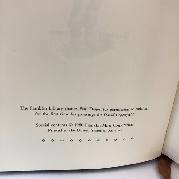 The Franklin Library David Copperfield Novel By Charles Dickens - Picture 5 of 7